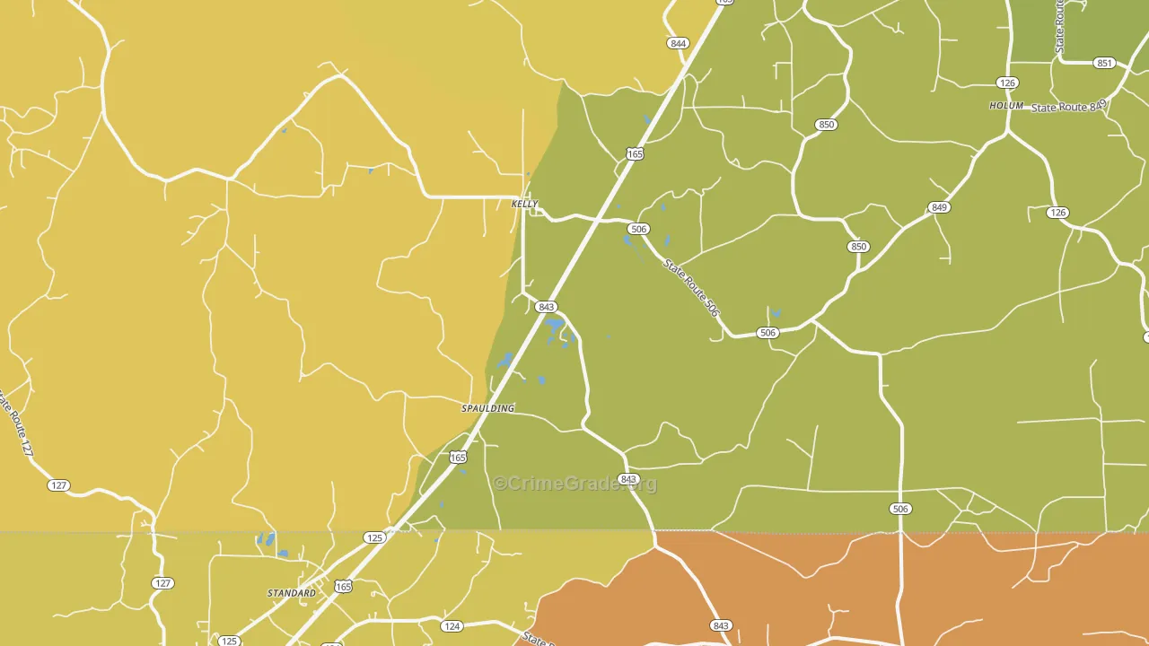 71441, LA Map of Drug-Related Crime Rates