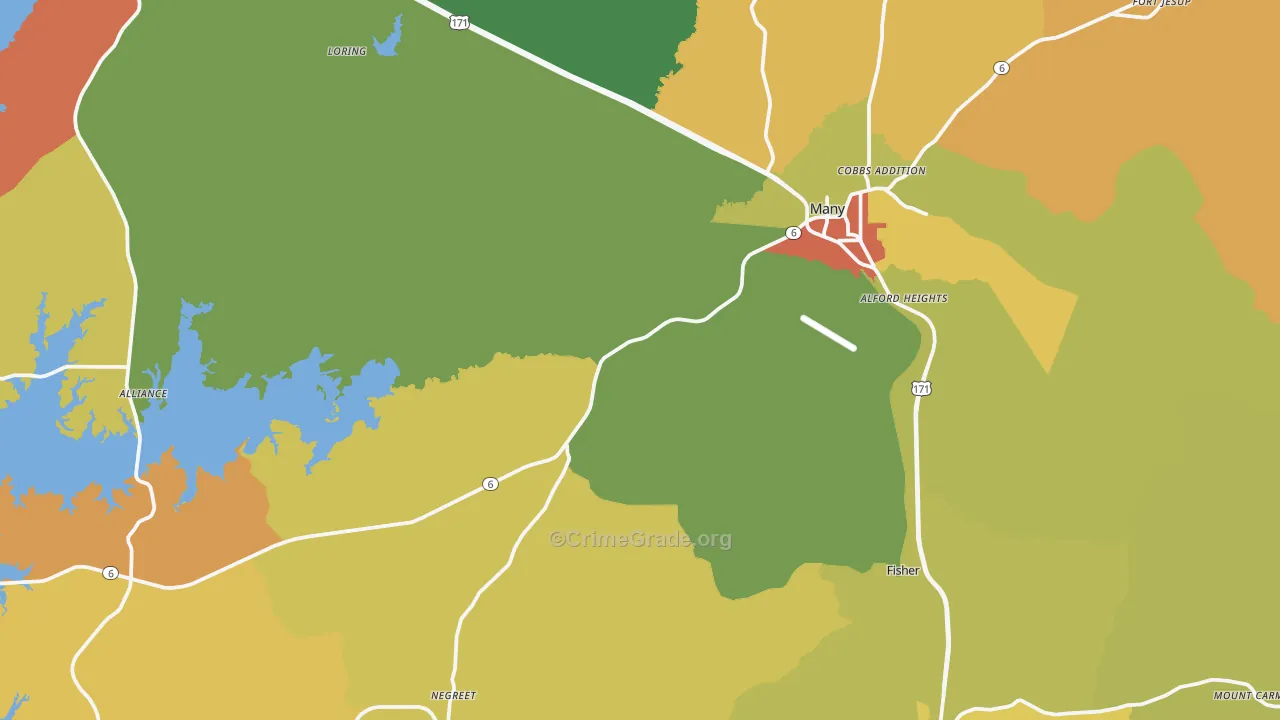 71449, LA Map of Drug-Related Crime Rates