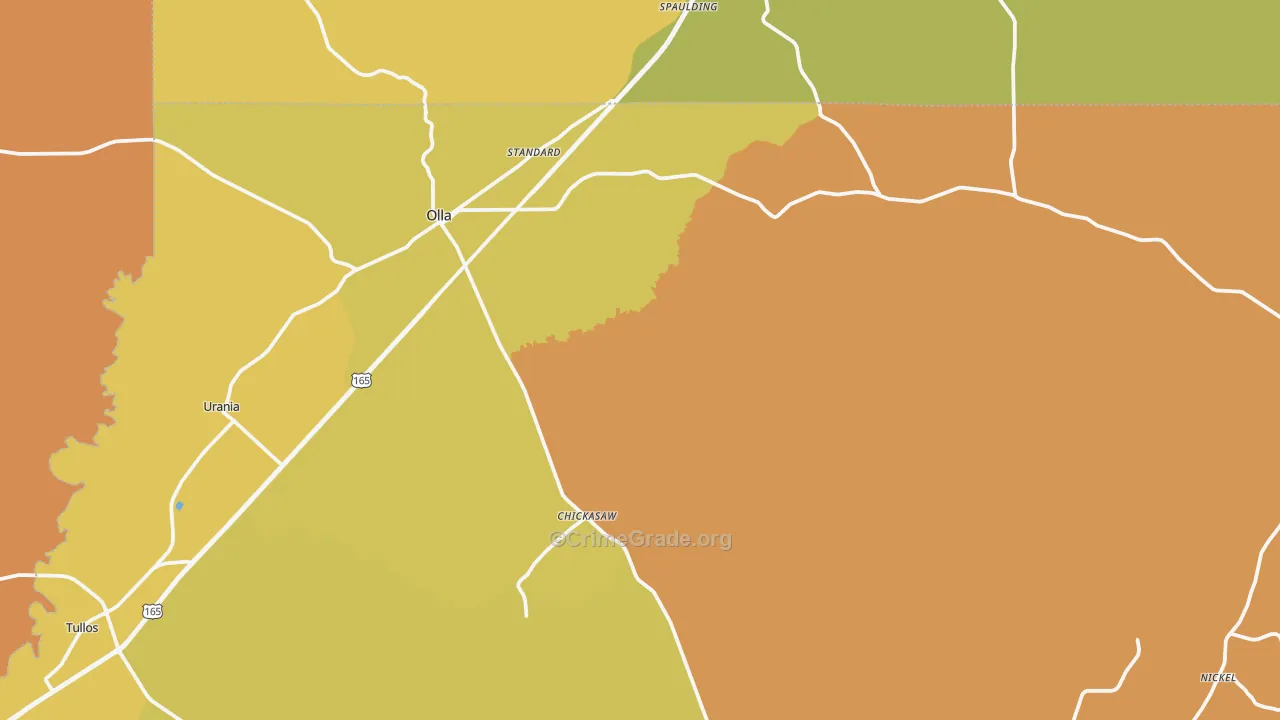 71465, LA Map of Drug-Related Crime Rates