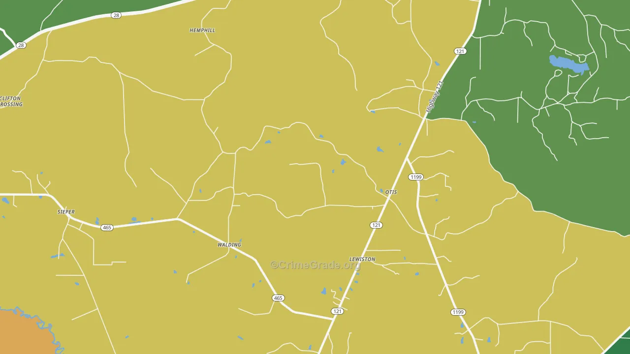 71466, LA Map of Drug-Related Crime Rates