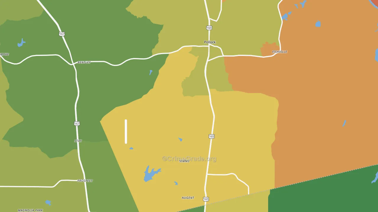 71467, LA Map of Drug-Related Crime Rates