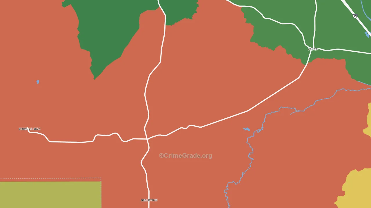71468, LA Map of Drug-Related Crime Rates