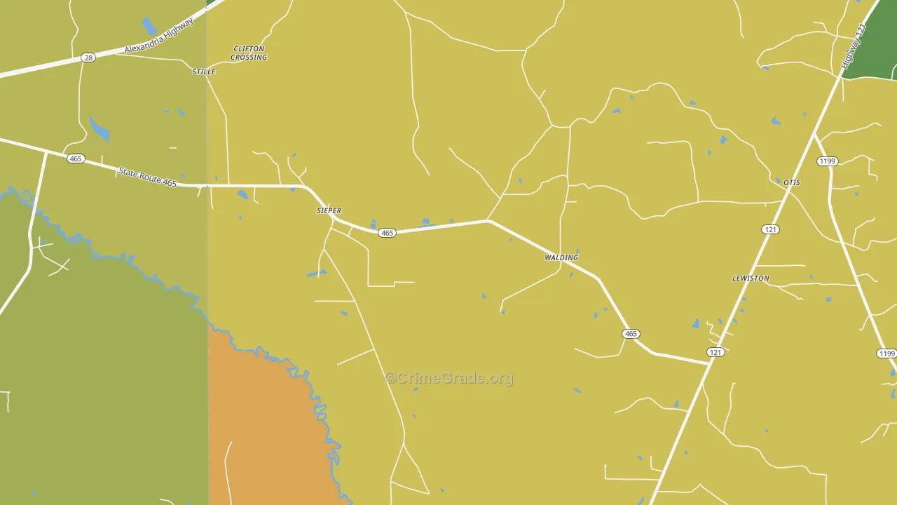 71472, LA Map of Drug-Related Crime Rates