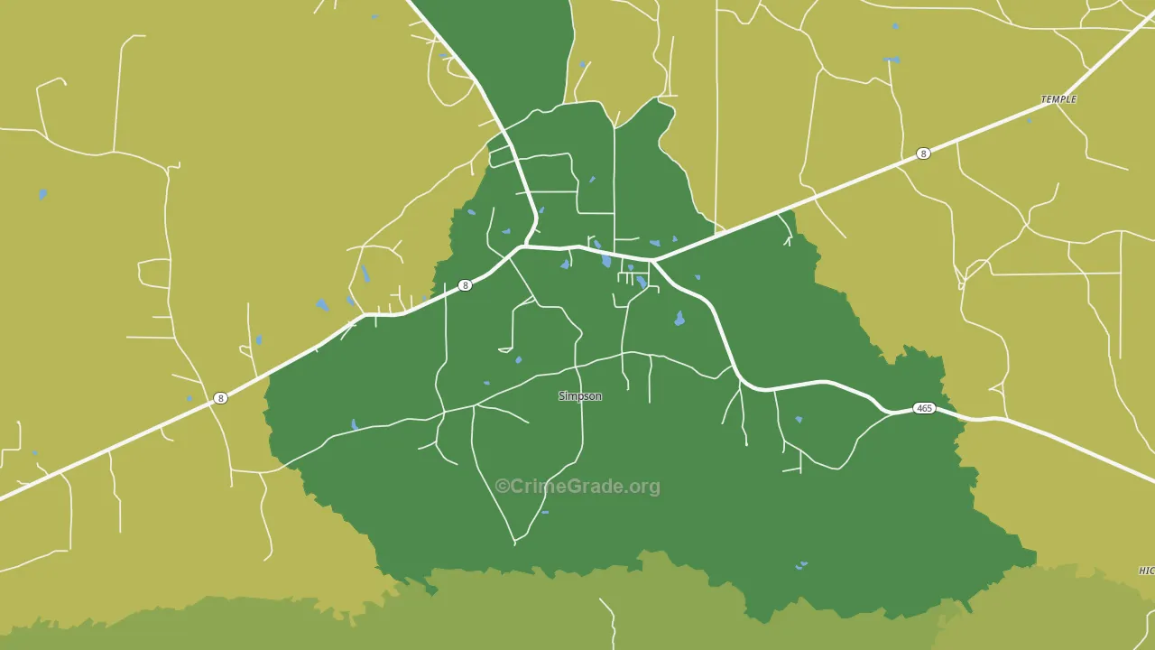 71474, LA Map of Drug-Related Crime Rates