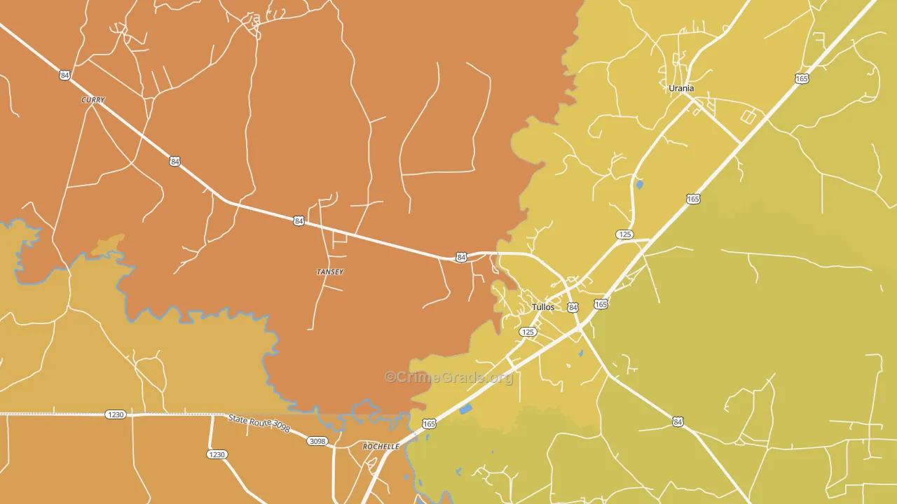 71479, LA Map of Drug-Related Crime Rates