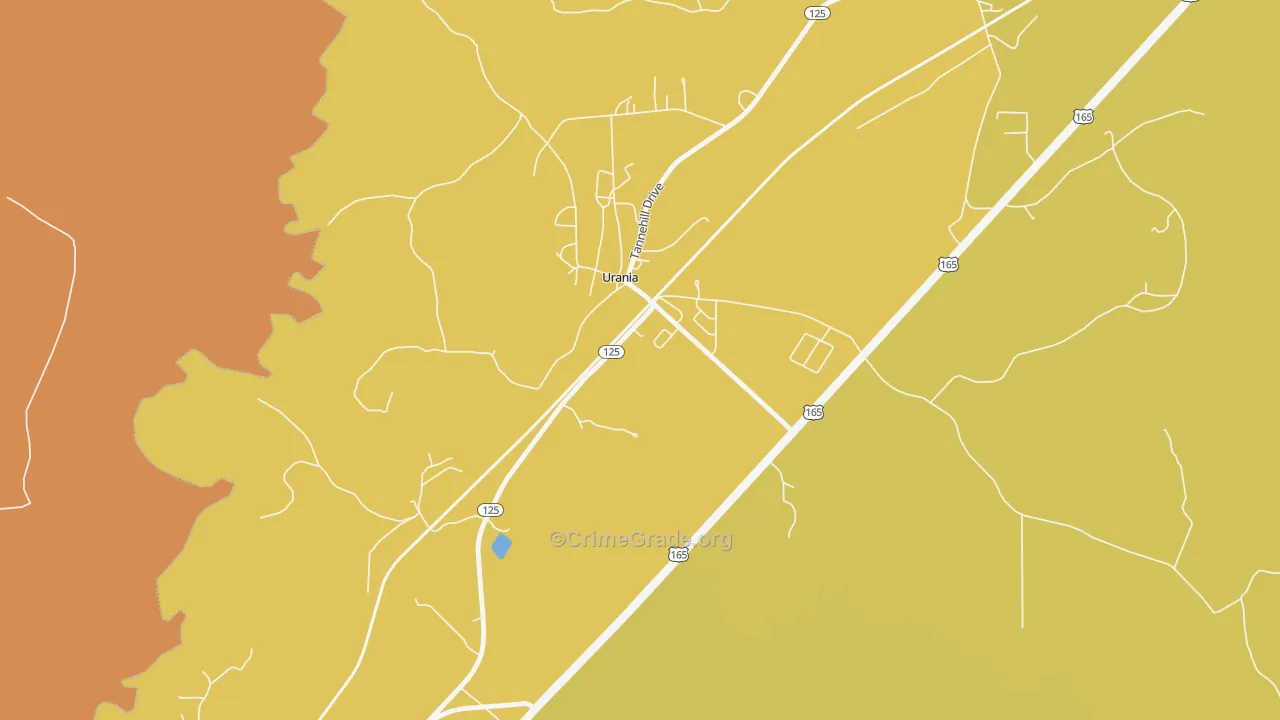 71480, LA Map of Drug-Related Crime Rates