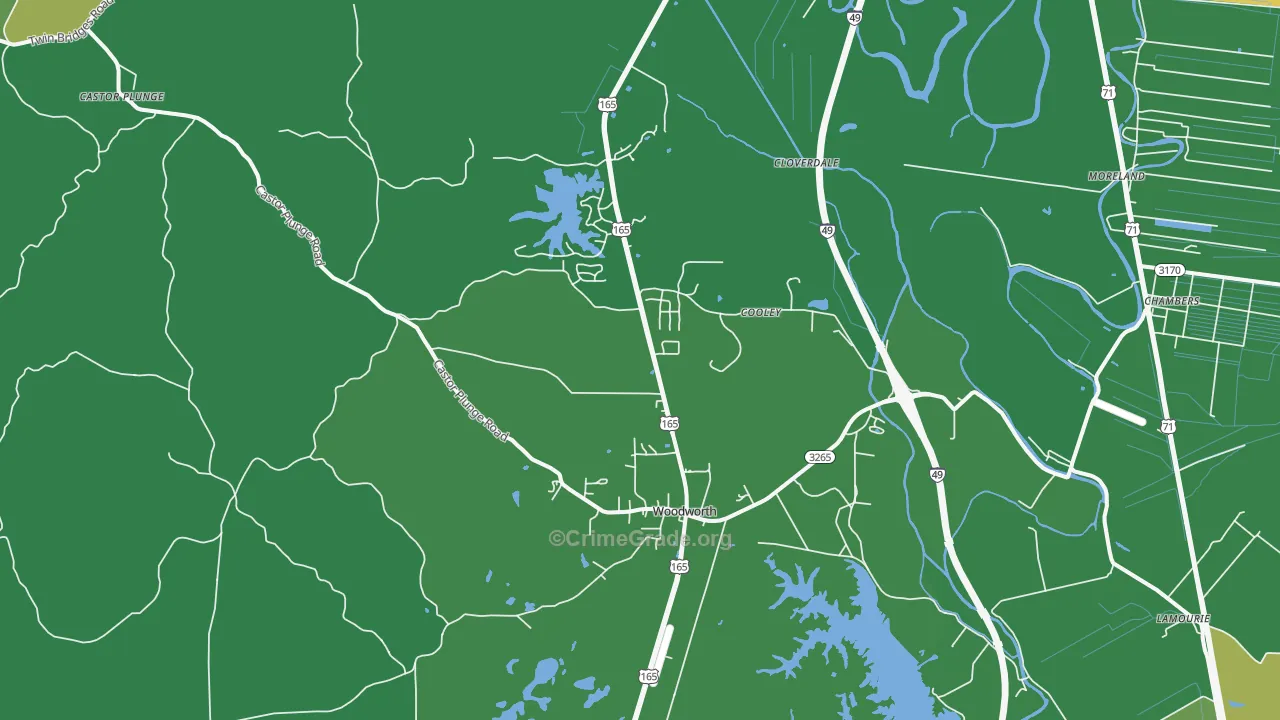 71485, LA Map of Drug-Related Crime Rates