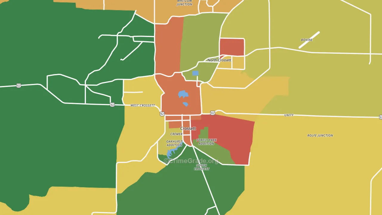71635, AR Map of Drug-Related Crime Rates