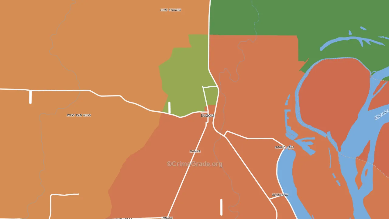 71640, AR Map of Drug-Related Crime Rates