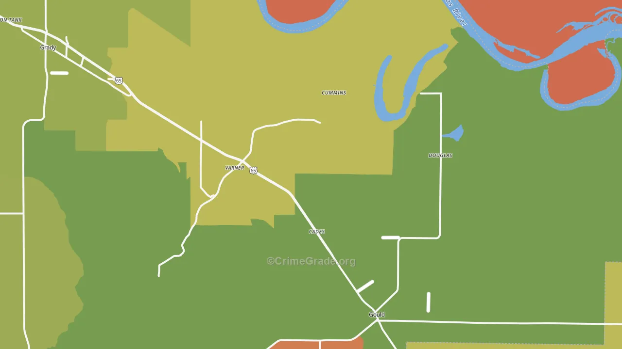 71643, AR Map of Drug-Related Crime Rates