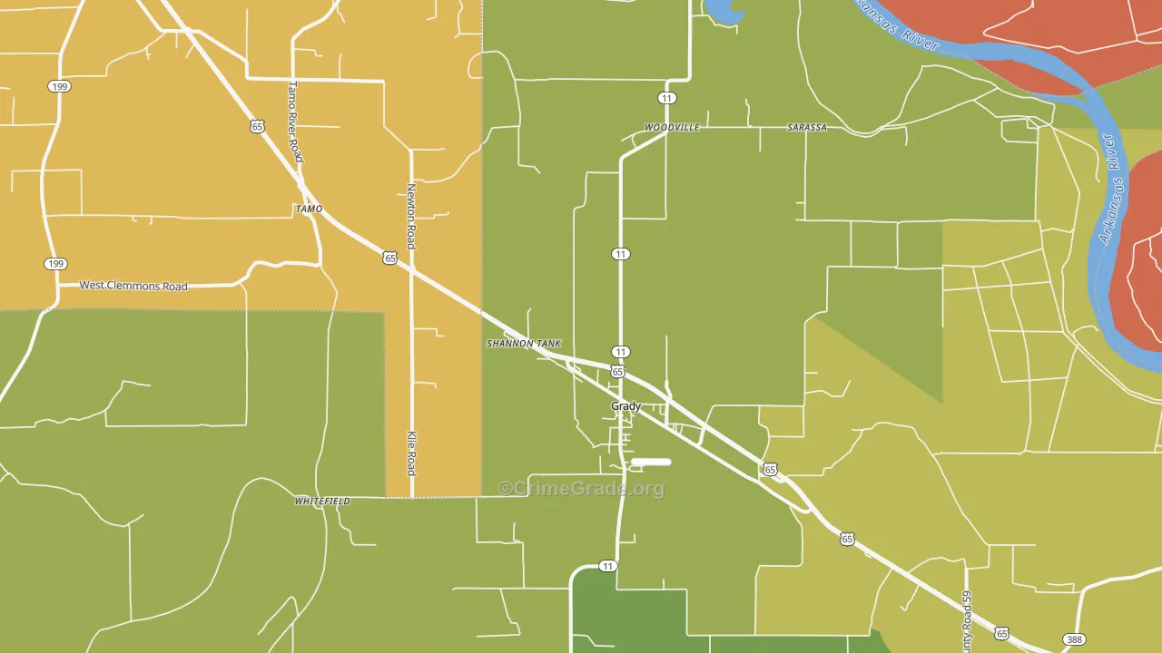 71644, AR Map of Drug-Related Crime Rates