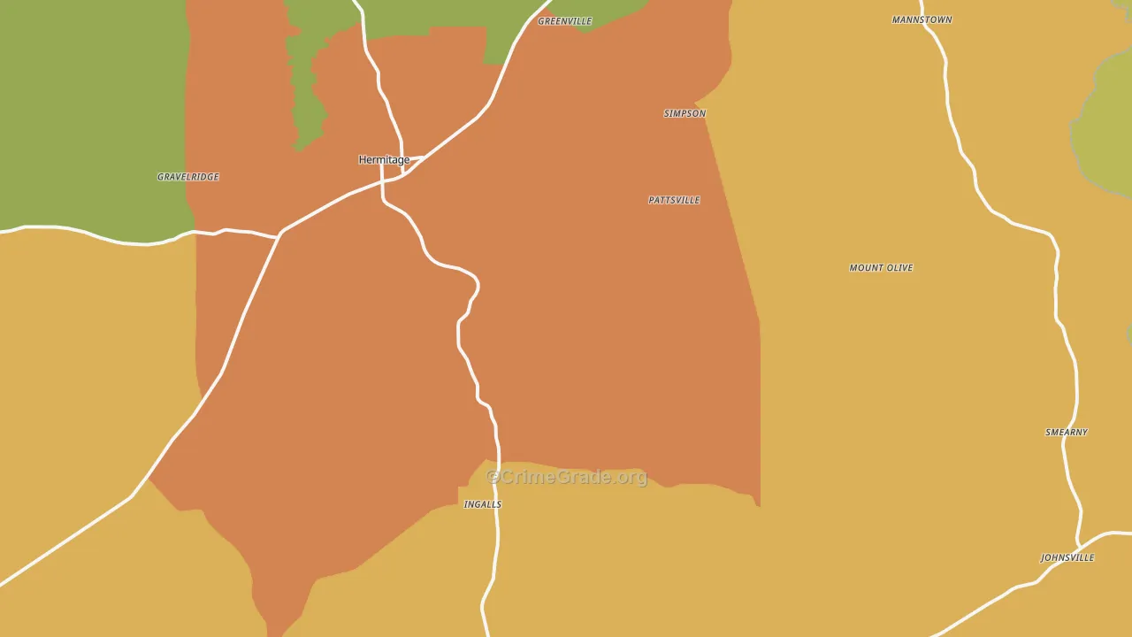 71647, AR Map of Drug-Related Crime Rates