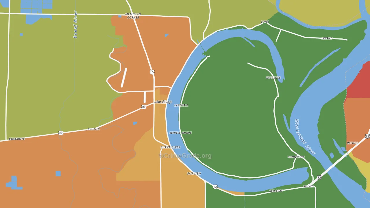 71653, AR Map of Drug-Related Crime Rates