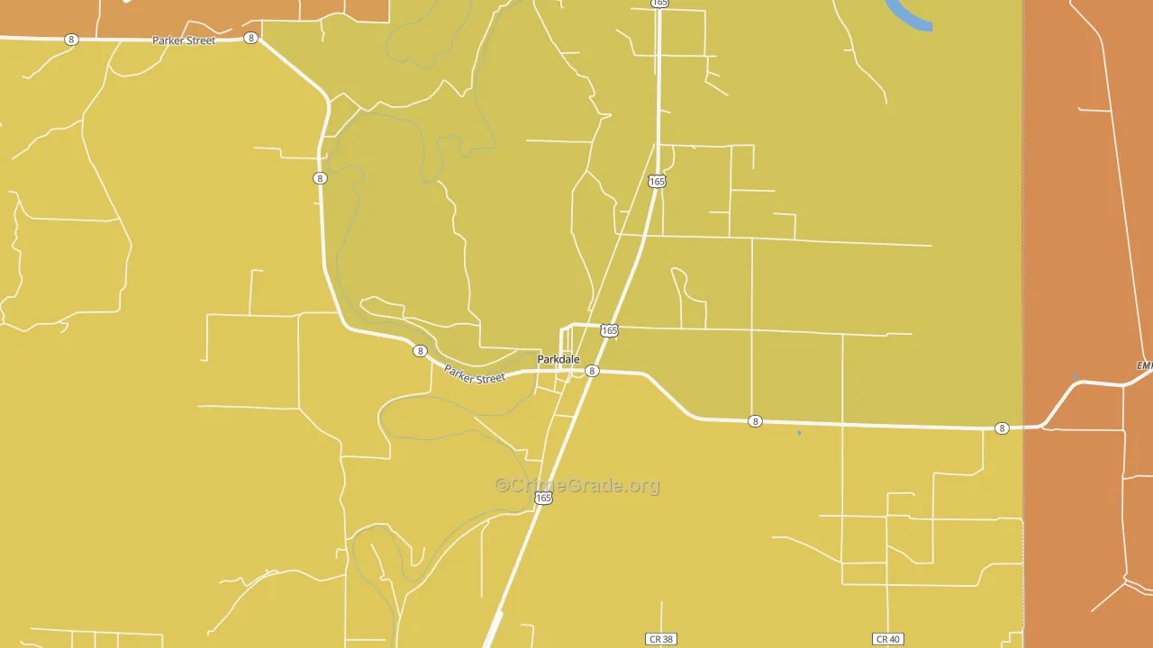 71661, AR Map of Drug-Related Crime Rates