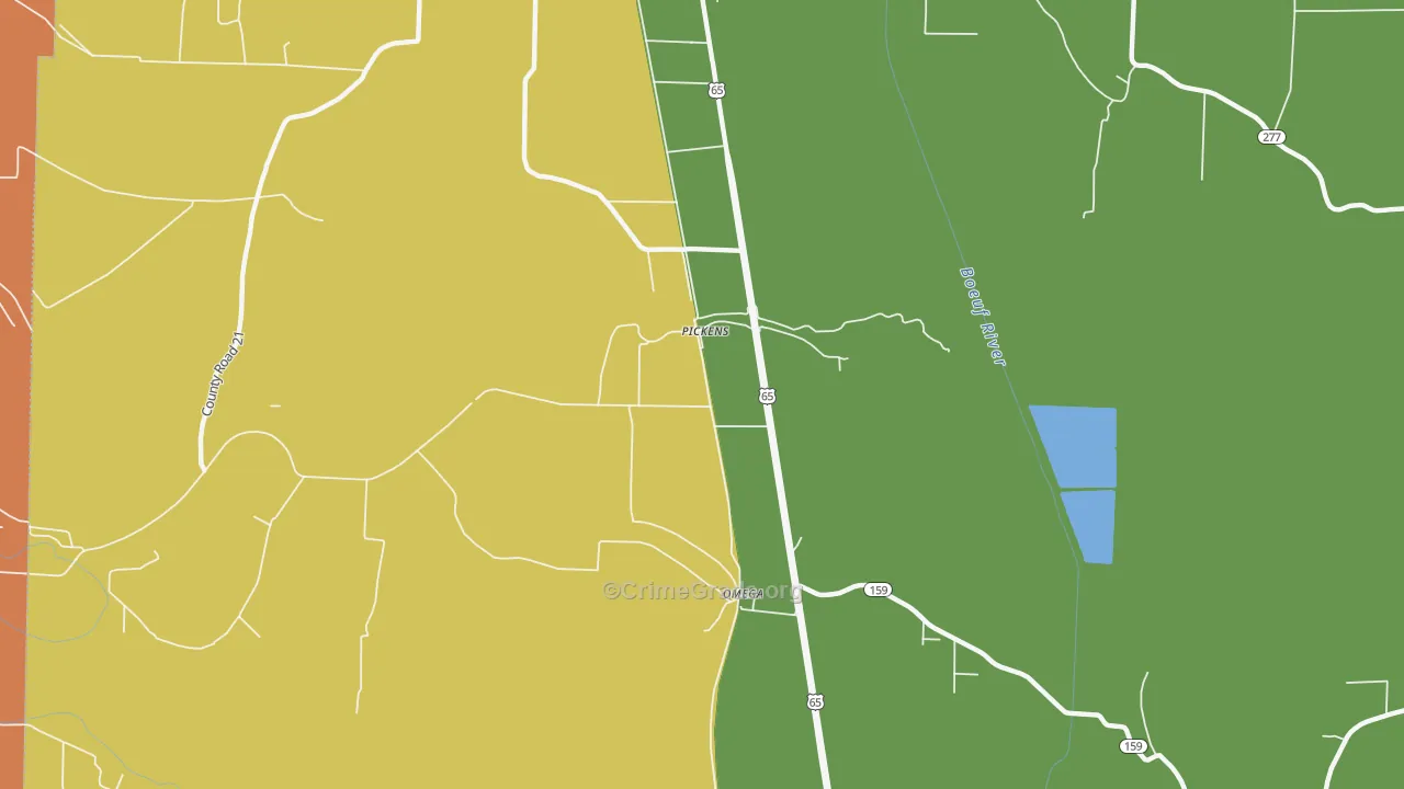 71662, AR Map of Drug-Related Crime Rates