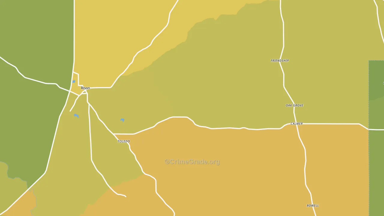71665, AR Map of Drug-Related Crime Rates
