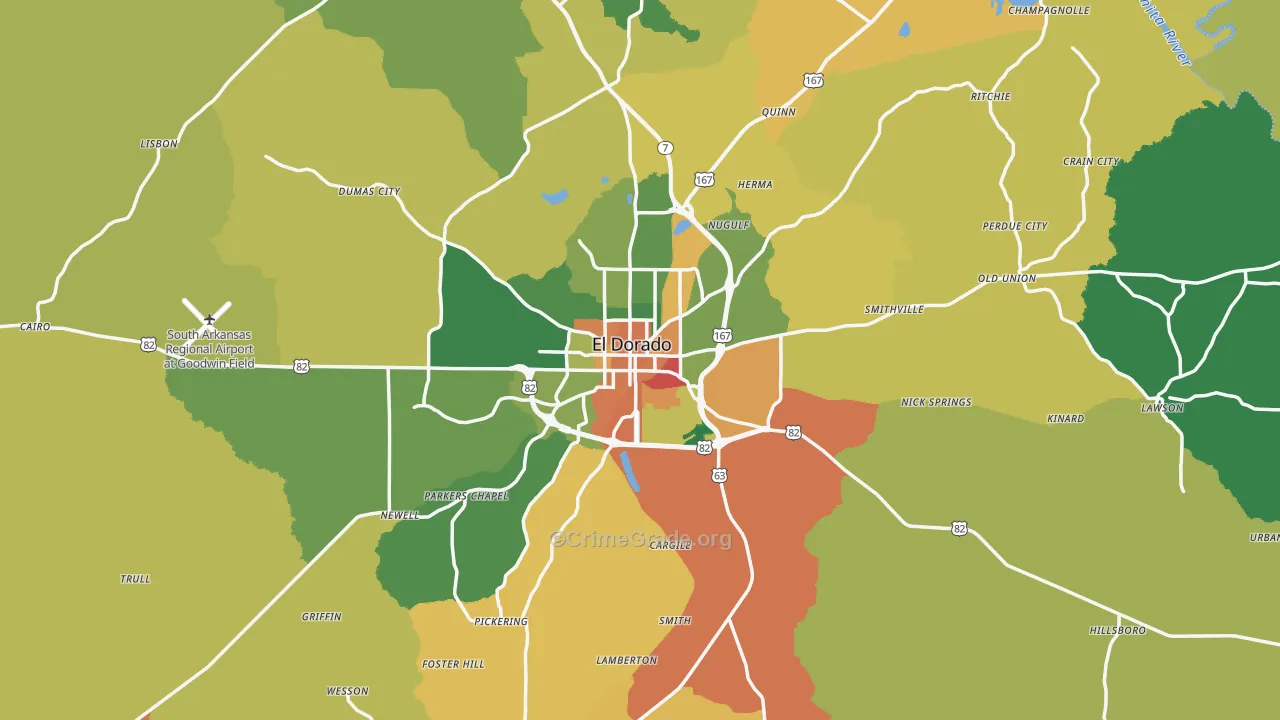 71730, AR Map of Drug-Related Crime Rates