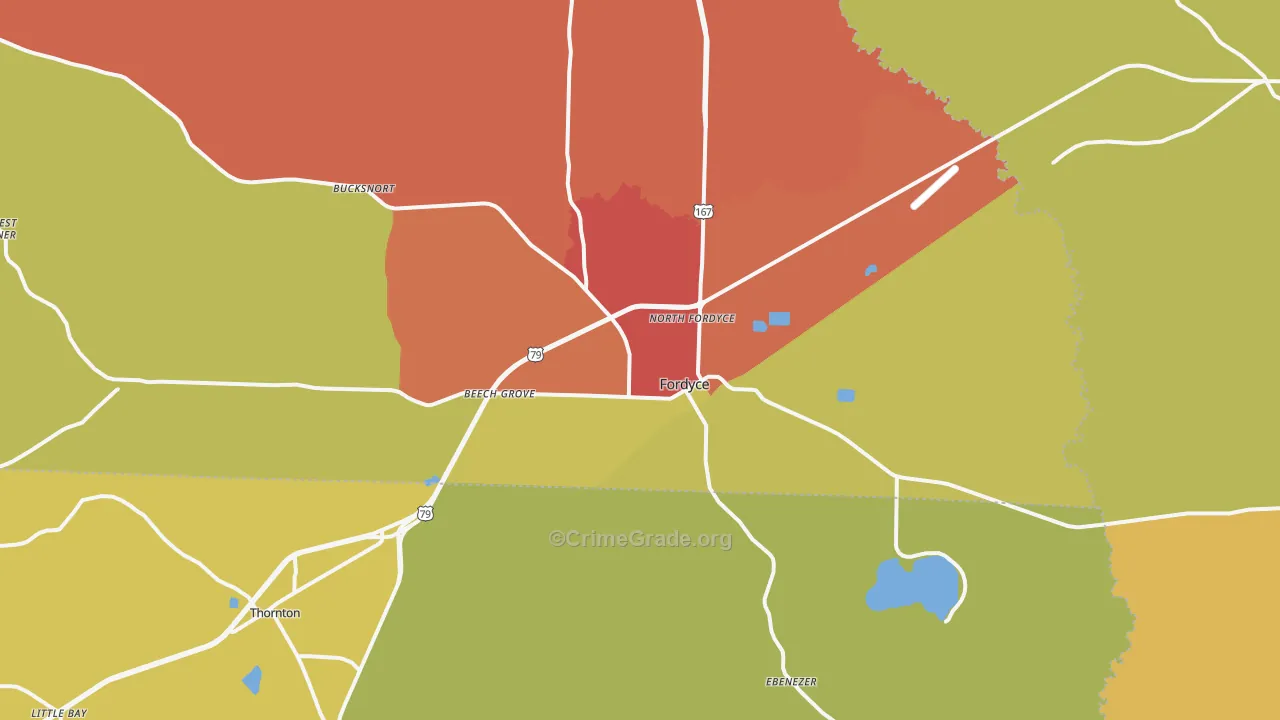 71742, AR Map of Drug-Related Crime Rates