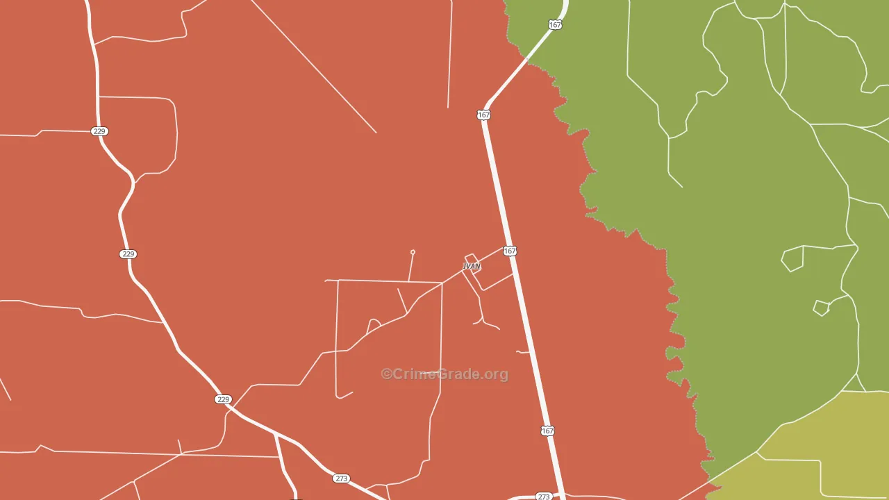 71748, AR Map of Drug-Related Crime Rates