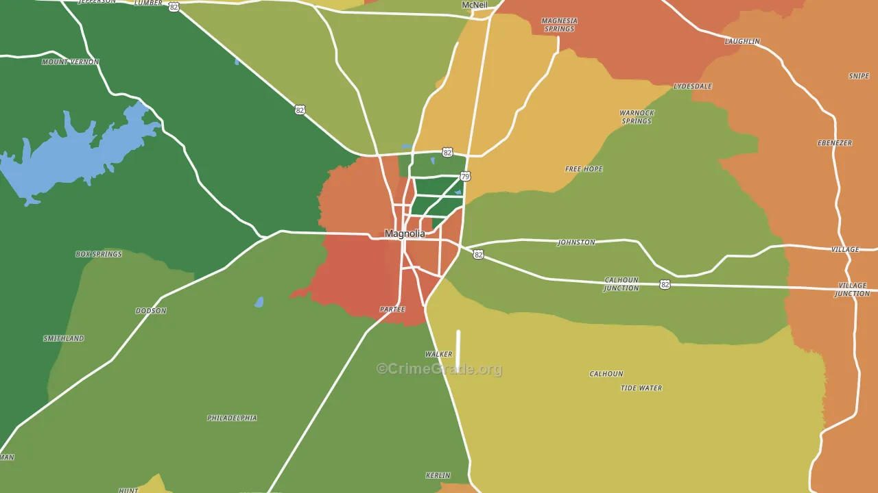 71753, AR Map of Drug-Related Crime Rates