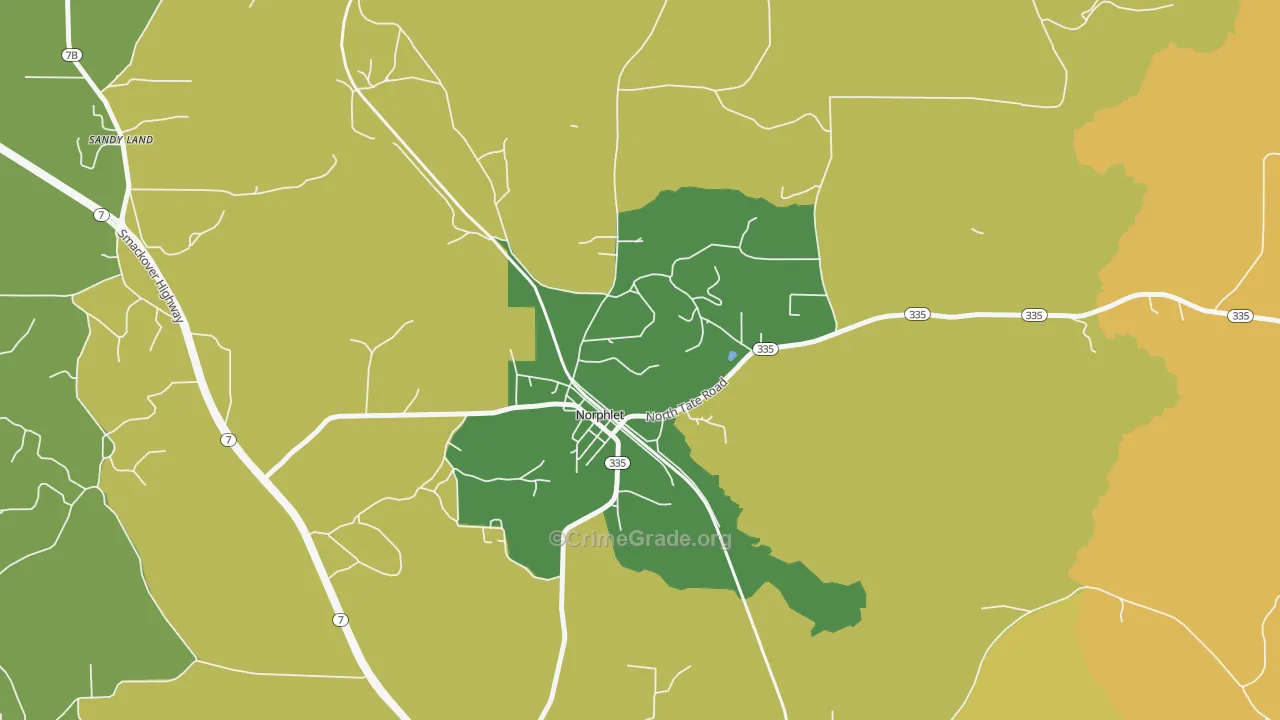 71759, AR Map of Drug-Related Crime Rates