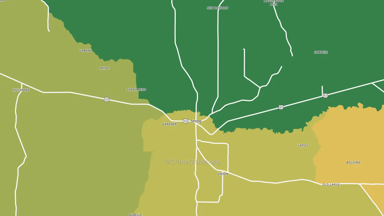 71765, AR Map of Drug-Related Crime Rates