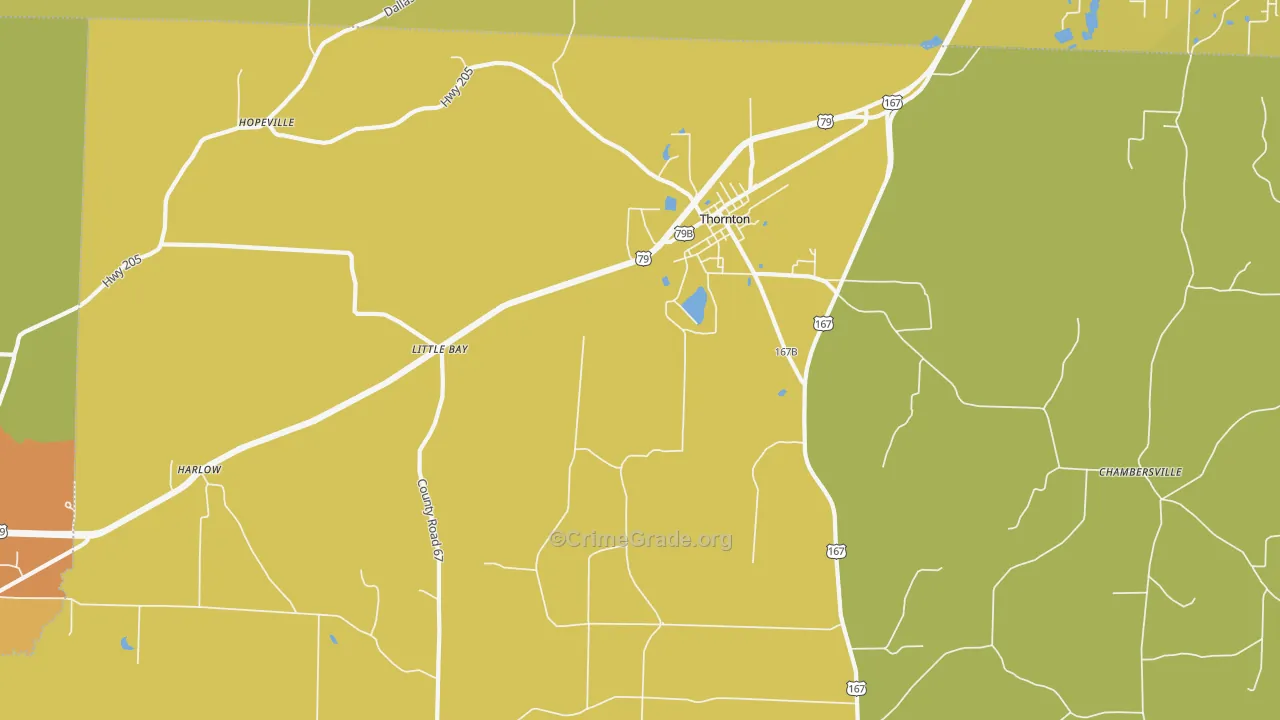 71766, AR Map of Drug-Related Crime Rates