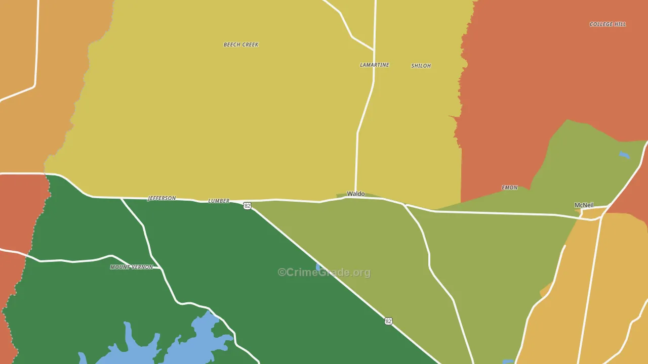 71770, AR Map of Drug-Related Crime Rates