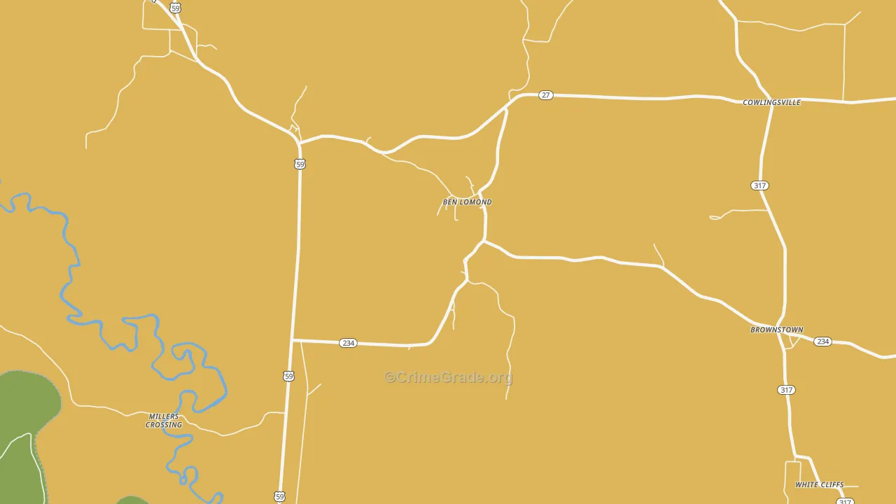 71823, AR Map of Drug-Related Crime Rates