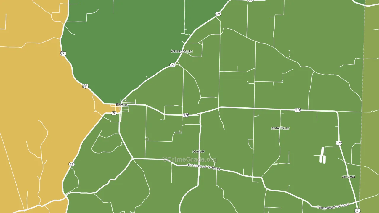 71825, AR Map of Drug-Related Crime Rates