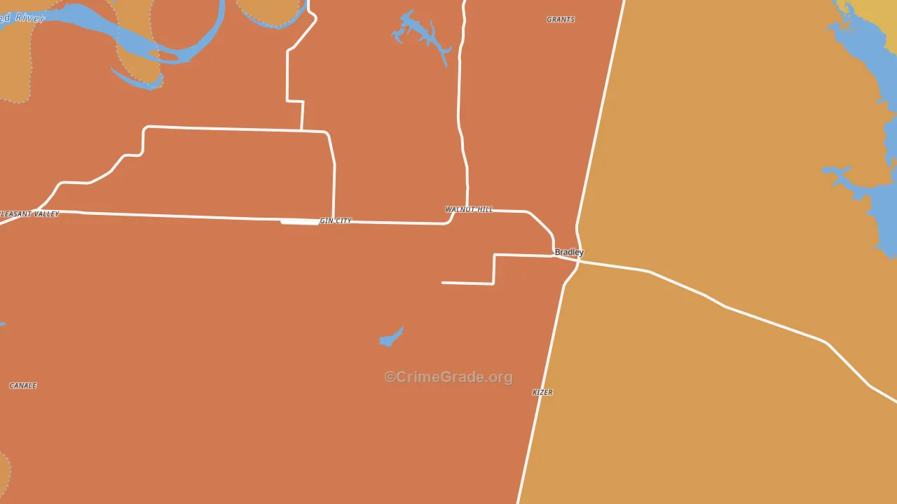 71826, AR Map of Drug-Related Crime Rates