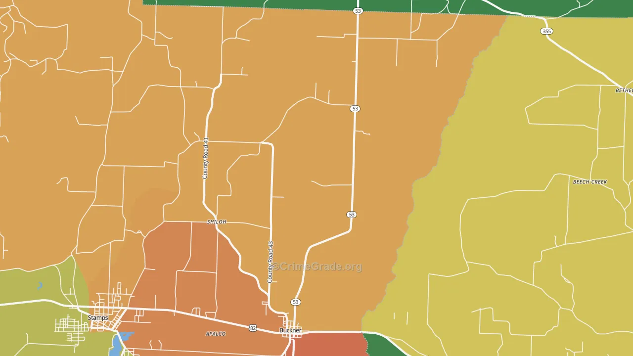 71827, AR Map of Drug-Related Crime Rates