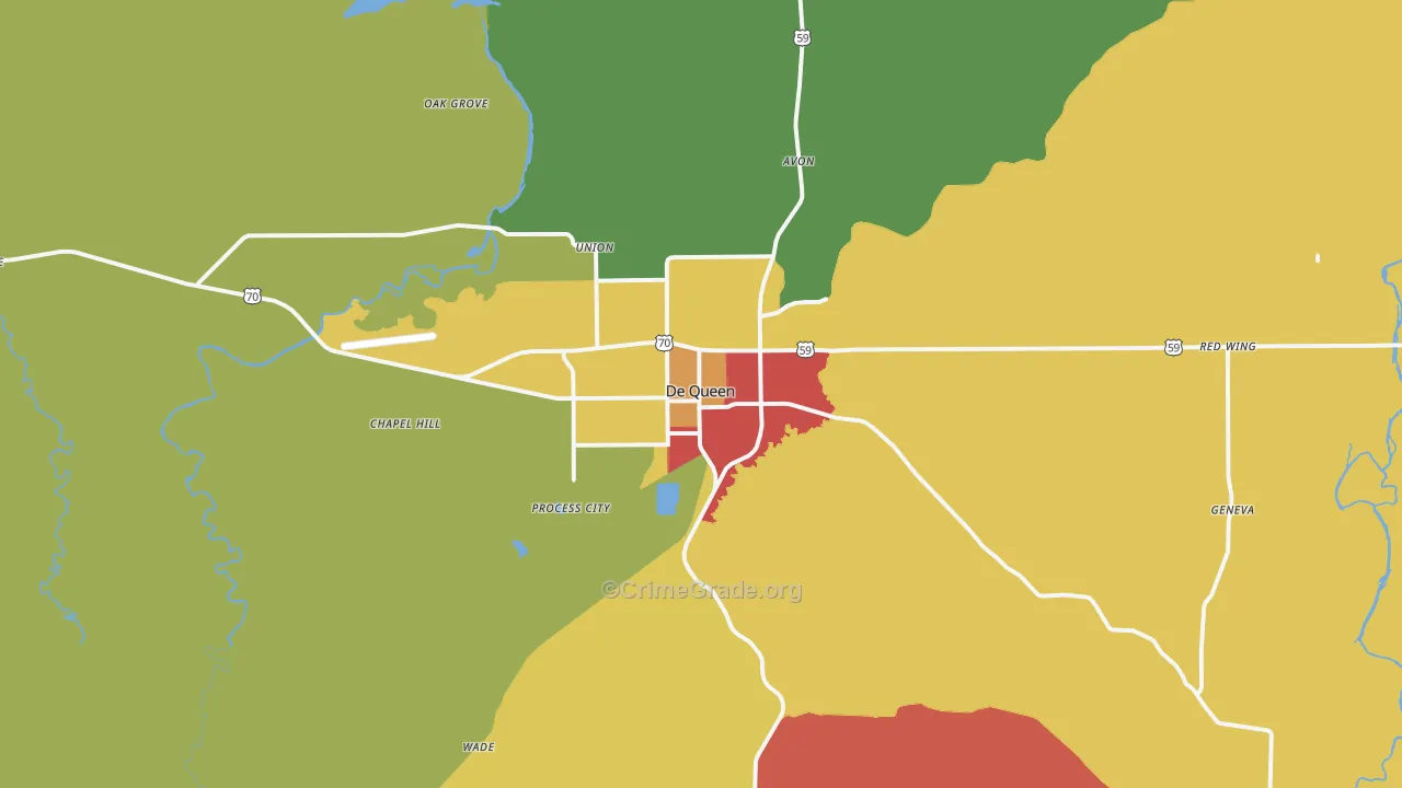 71832, AR Map of Drug-Related Crime Rates