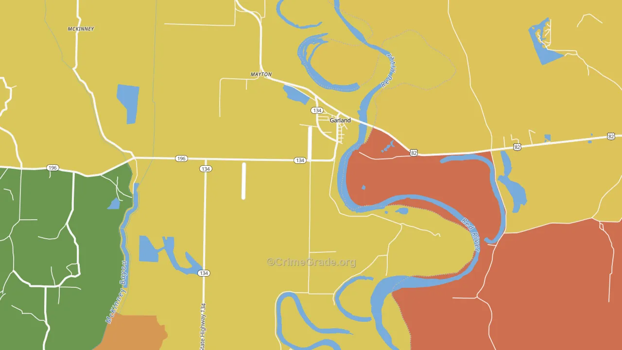 71839, AR Map of Drug-Related Crime Rates