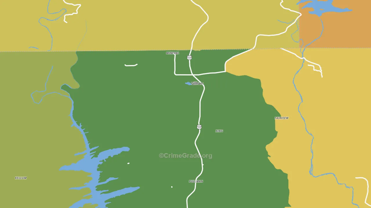 71841, AR Map of Drug-Related Crime Rates