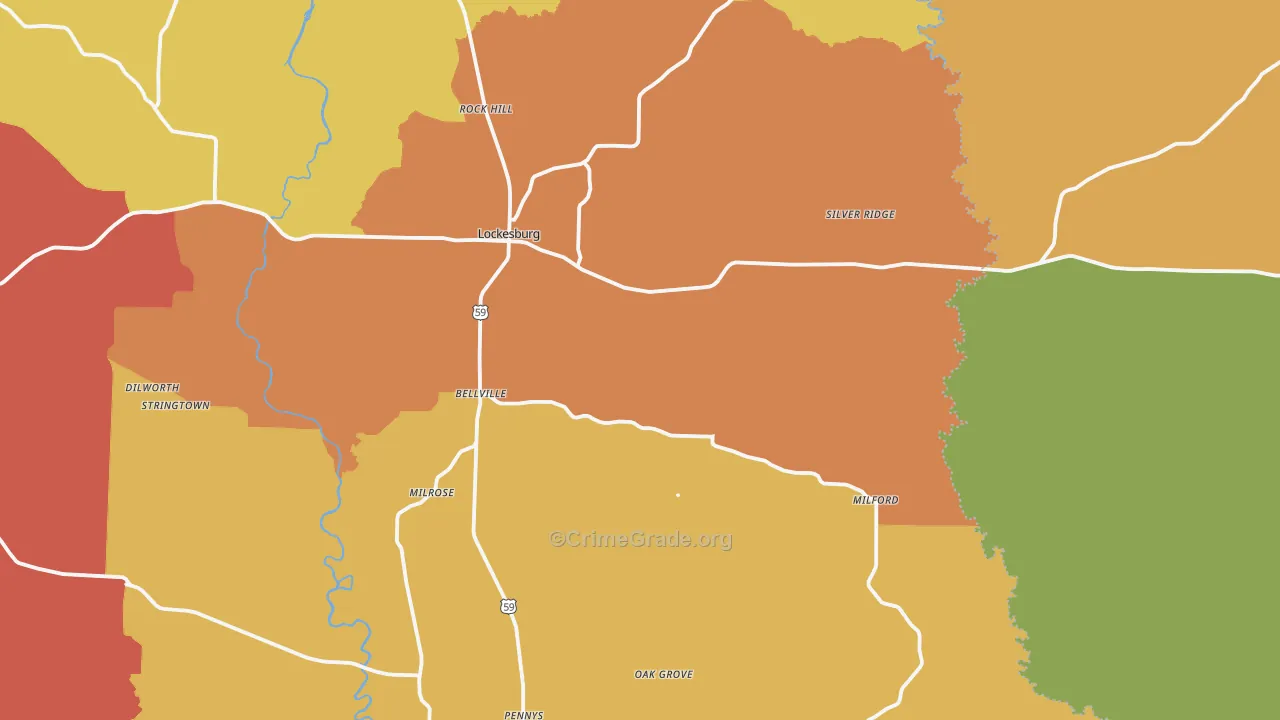 71846, AR Map of Drug-Related Crime Rates