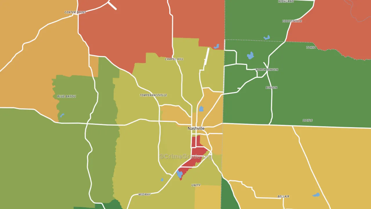 71852, AR Map of Drug-Related Crime Rates