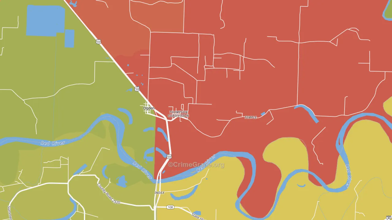71853, AR Map of Drug-Related Crime Rates