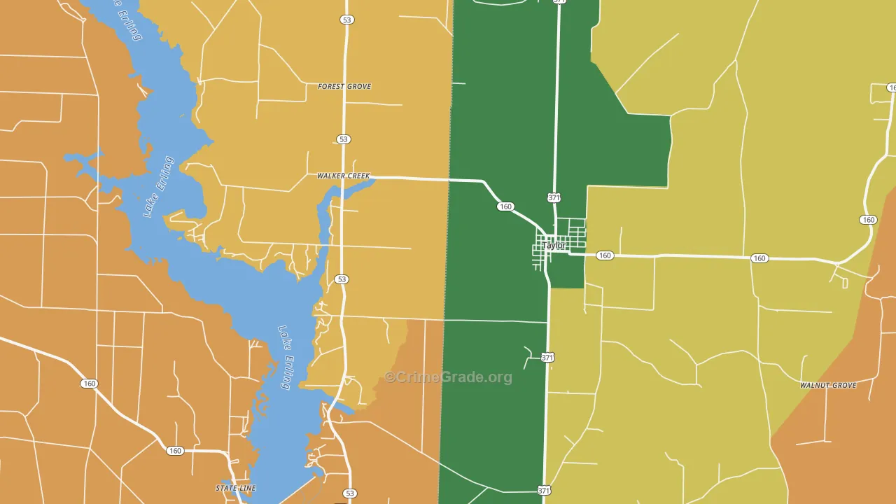 71861, AR Map of Drug-Related Crime Rates