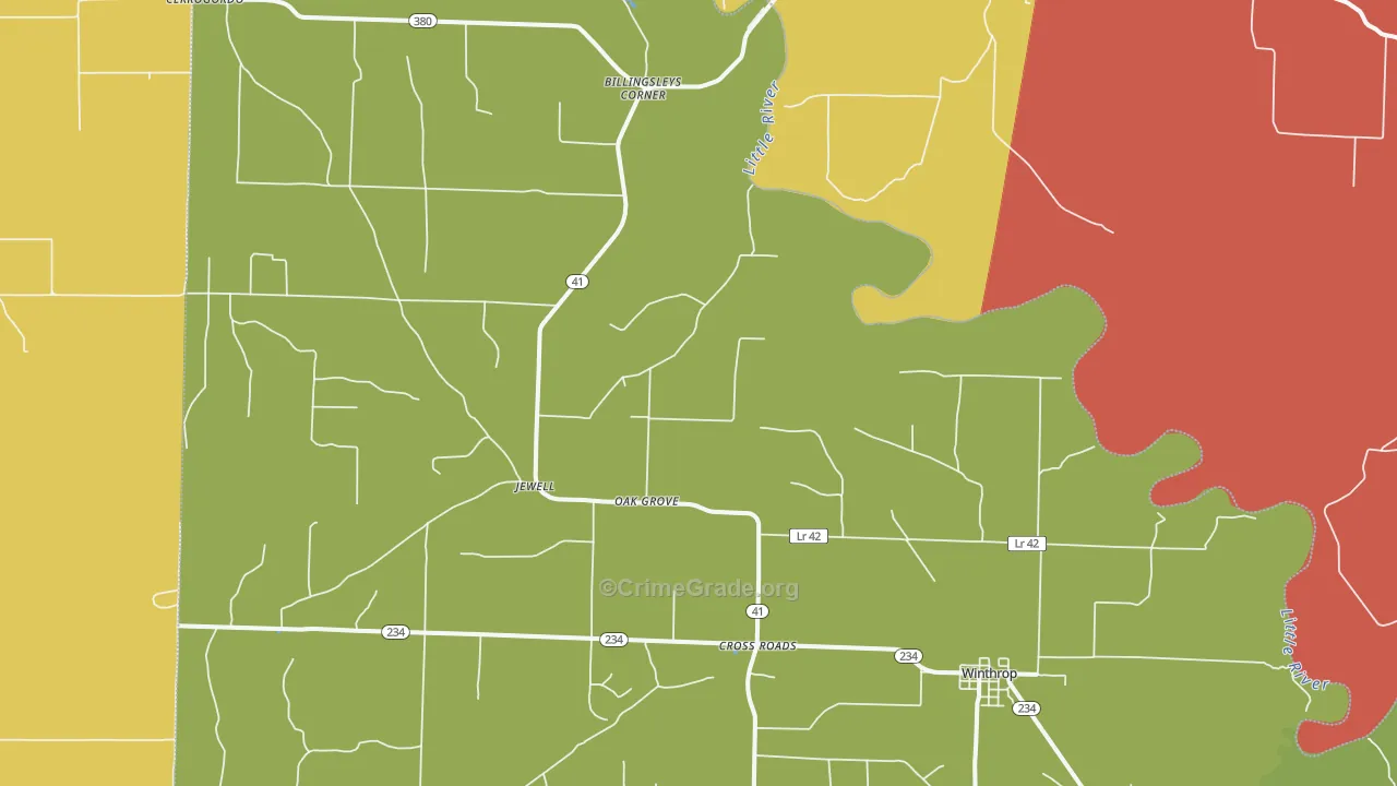 71866, AR Map of Drug-Related Crime Rates