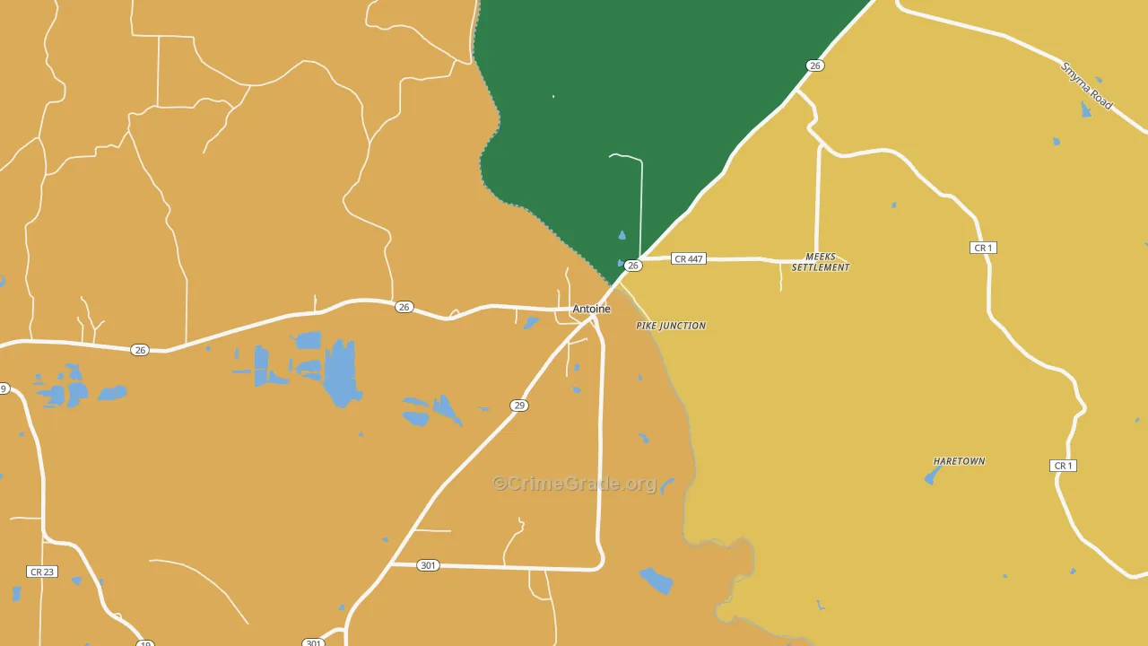 71922, AR Map of Drug-Related Crime Rates