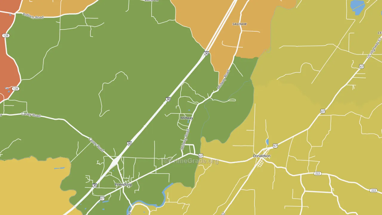 71941, AR Map of Drug-Related Crime Rates