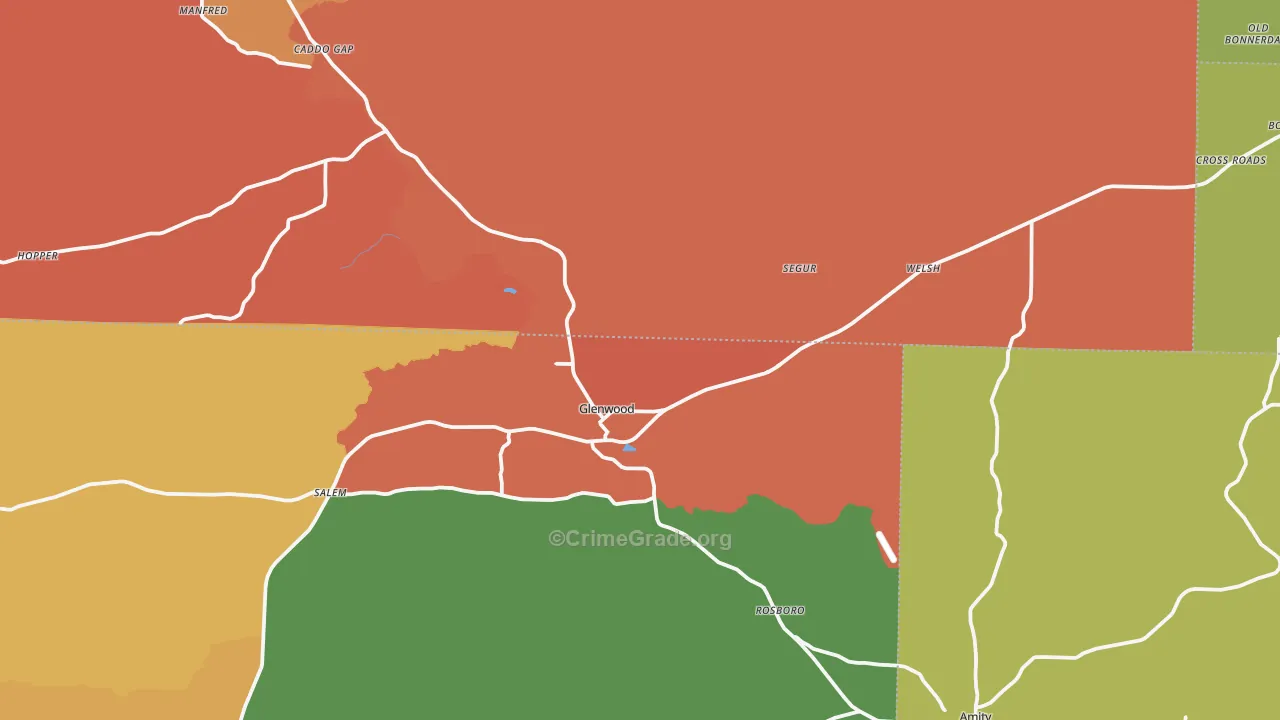 71943, AR Map of Drug-Related Crime Rates