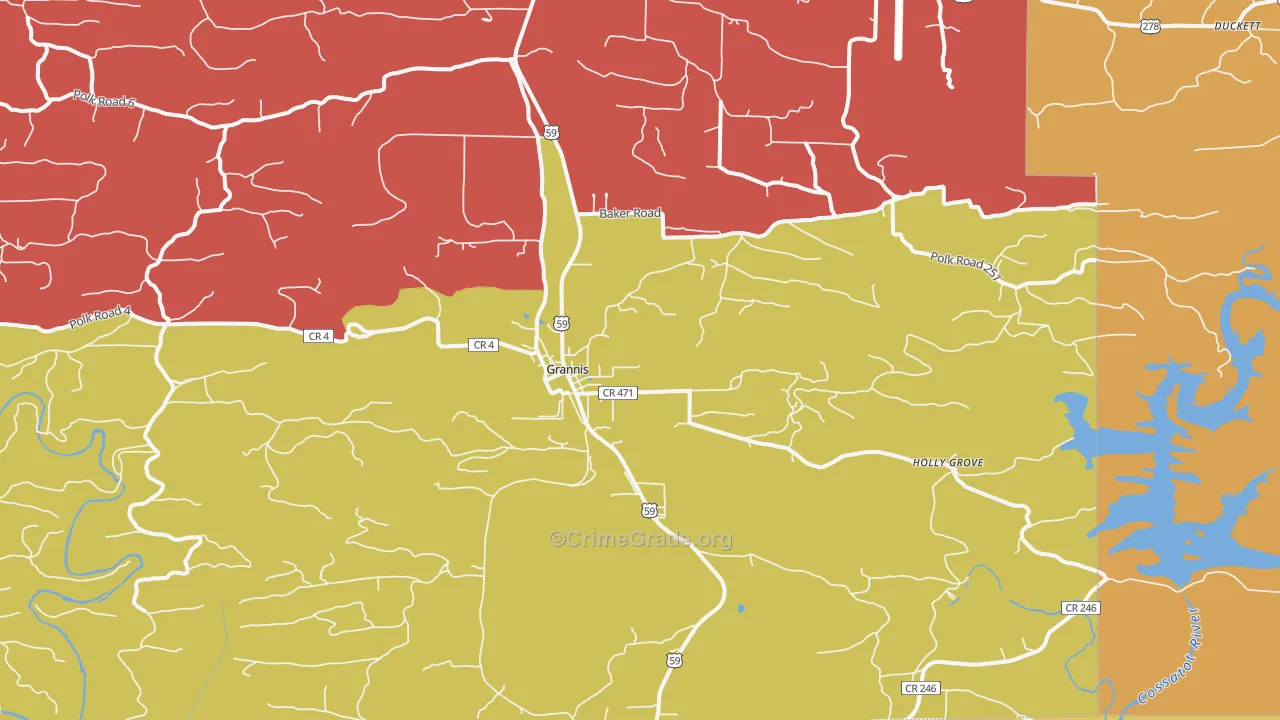 71944, AR Map of Drug-Related Crime Rates