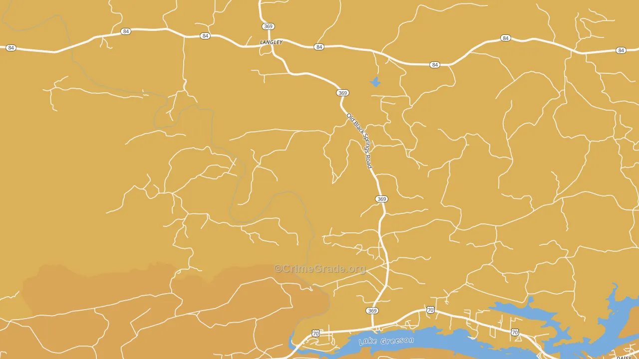71952, AR Map of Drug-Related Crime Rates
