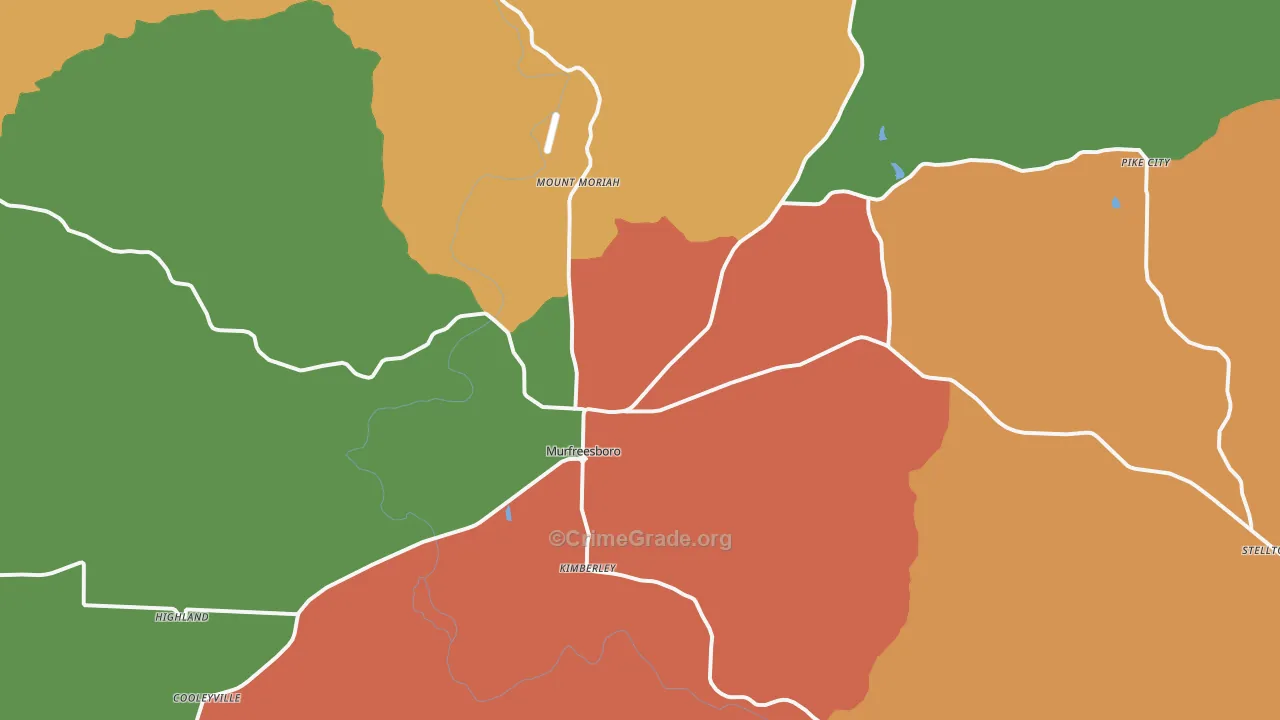 71958, AR Map of Drug-Related Crime Rates