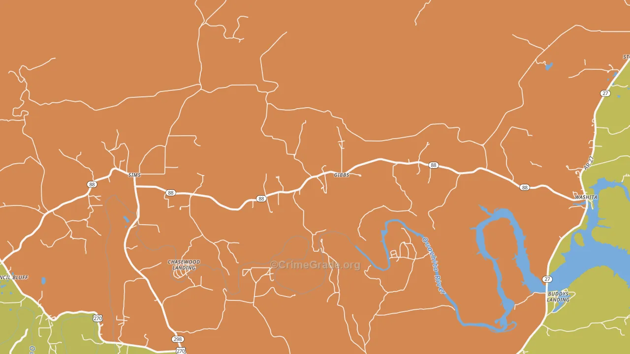 71969, AR Map of Drug-Related Crime Rates