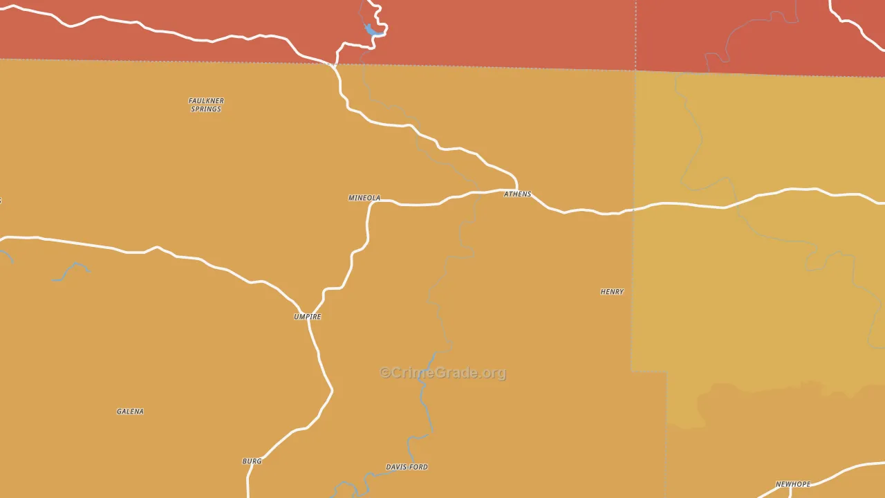 71971, AR Map of Drug-Related Crime Rates