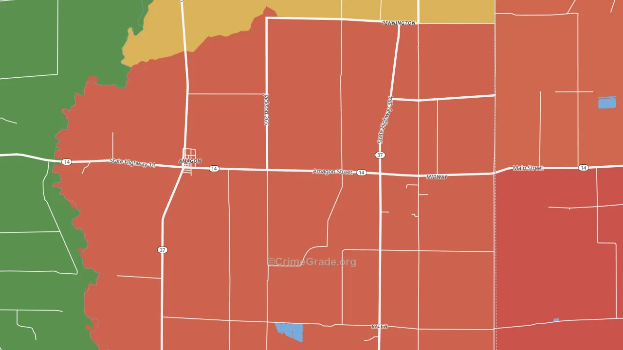 72005, AR Map of Drug-Related Crime Rates