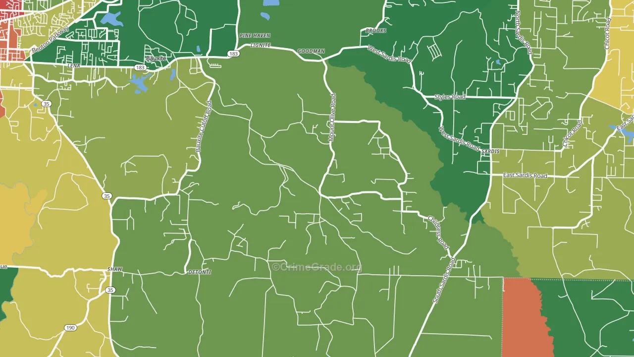 72011, AR Map of Drug-Related Crime Rates